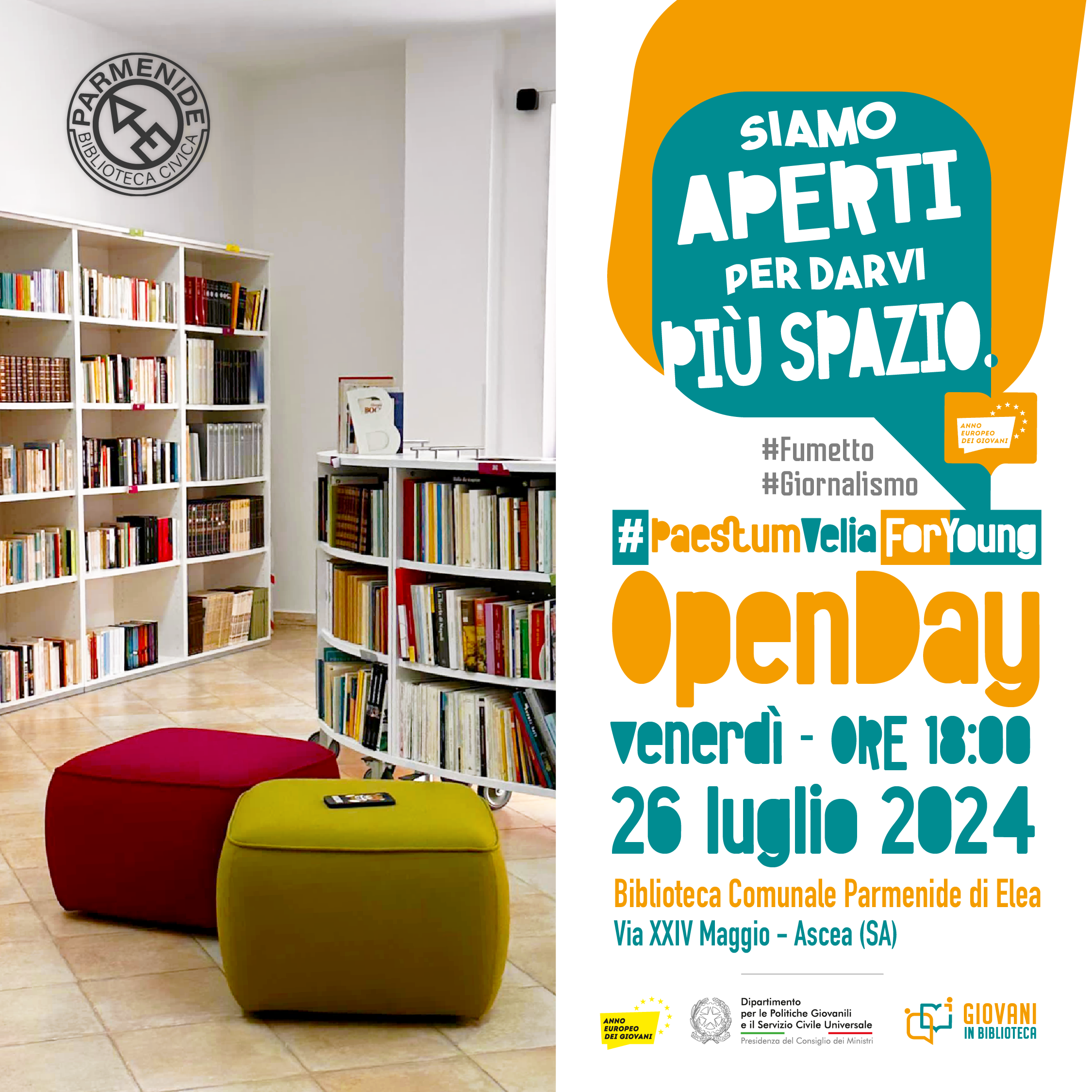 Open Day #PaestumVeliaForYoung